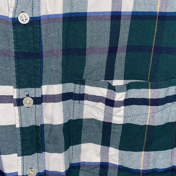 Falls Creek Green Flannel Button Down Shirt - Picture 3 of 3